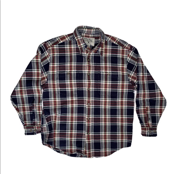 Men’s Eddie Bauer Heavy Plaid Flannel Shirt